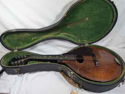 1920s Gibson Model A-Jr Junior Mandolin Brown with Case