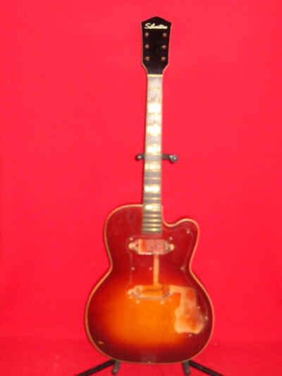 Silvertone 1954 Cherry Burst 1369L Jimmy Reed Body & Neck Kay