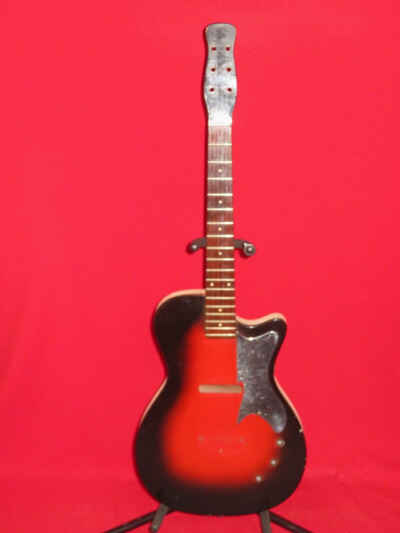 Silvertone 1960 Red Burst 1300 Body & Neck Danelectro