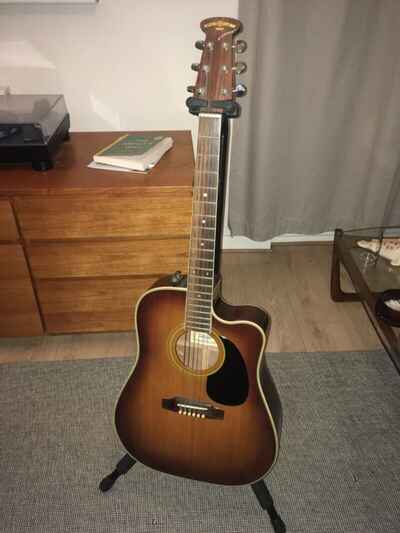 Suzuki Nagoya W-120ECVS  1970s Electro Acoustic Guitar