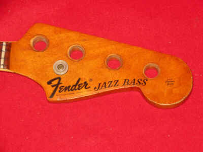 Fender 1972 Bound Veneer Rosewood Jazz Bass Neck