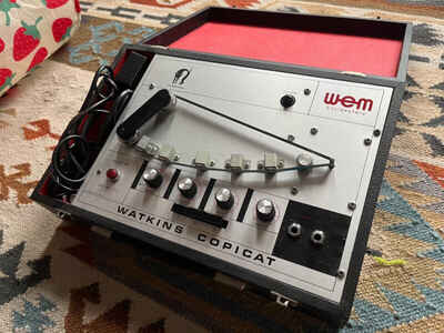 Vintage 1970s WEM Watkins Copicat MKIV Tape Echo Unit Effects Pedal w Footswitch