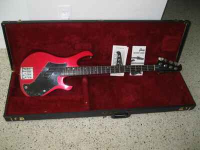 Vintage 1981 Gibson VICTORY STANDARD BASS with Original Case Candy Apple Red