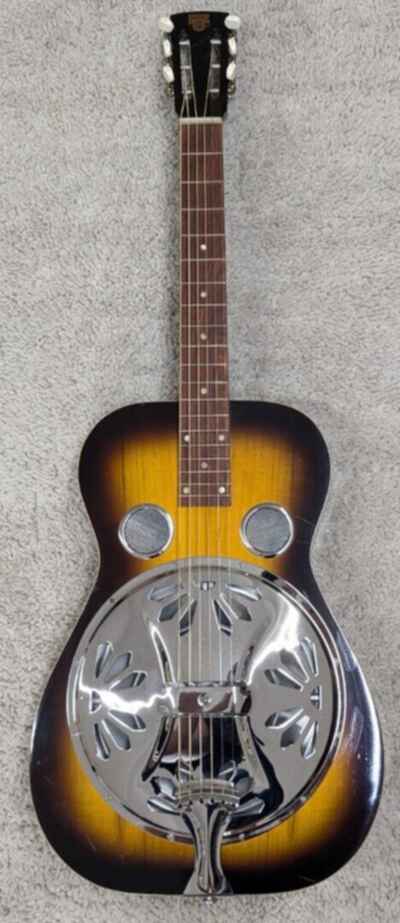 1981 Vintage Dobro Brand Squareneck Resonator Guitar with Hardshell Case