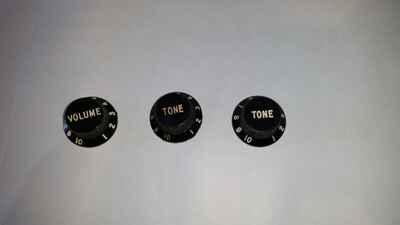 Fender 1970s Stratocaster volume tone tone control knobs set Black