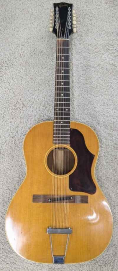 1968 Gibson B-25-12 , 12 string acoustic guitar with hardshell case - Natural