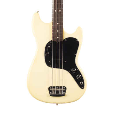 Vintage Fender Musicmaster Bass Olympic White 1978