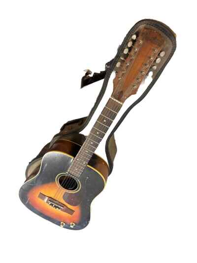 Rare Vintage 1960s Hagstrom H45E  / H33E 12 String Acoustic Guitar, Lawsuit J45 E