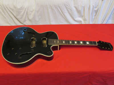 Vintage 1959 Harmony Silvertone H63 Espanada Guitar Body Neck Black Beauty