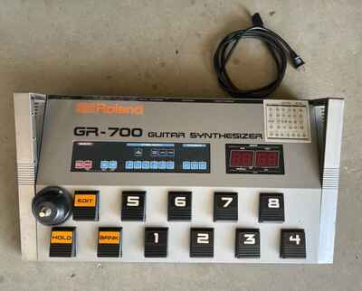 Vintage Roland GR-700 Guitar Synthesizer Pedal Board for parts or restore