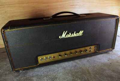 1972 Marshall Super Lead 100W Amp Head Original Black