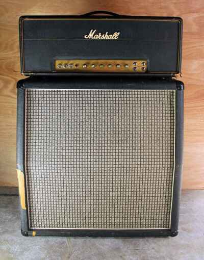 Vintage Marshall half STACK: 1972 300W Head + Matching 1960A Cabinet