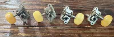 Vintage Guitar Tuners Tuning Pegs - lot of 4