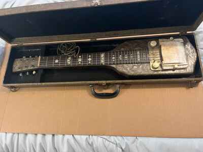 Vintage Dwight Valco Supro Gray Perloid Lap Steel Electric Guitar W / Case