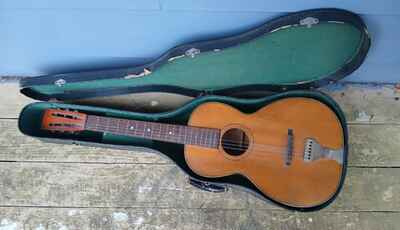 Vintage Sears Supertone Acoustic Guitar w /  Case - for Repair