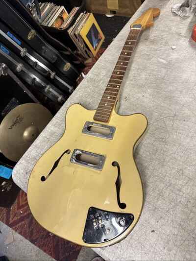 1960s -70s Teisco De Rey Kawai EP-8T Japan Electric thin Line hollow Guitar Husk