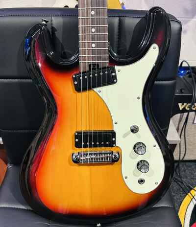 ?MINT? Aria Pro 2 II DM-206 Mosrite Electric 60s Style Guitar ~ 3 Tone Sunburst!