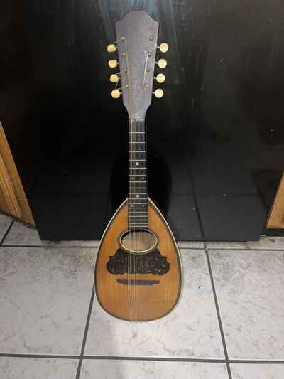 Very Old Mandolin- E Grauphner  And Son Decorative Round Style