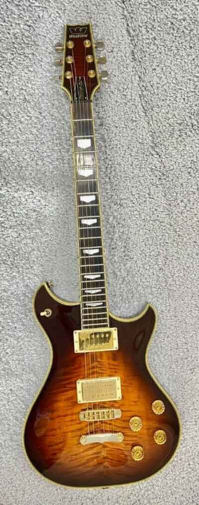 1983-84 Westone Prestige 250 electric guitar with case in Antique Cremona Finish