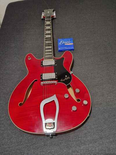 Hagstrom "Viking Deluxe"  12-String E-Gitarre Wild Cherry Transparent