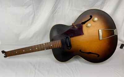 Vintage 1950s Gibson ES-125 Hollow Body Electric Guitar Sunburst - RESTORATION