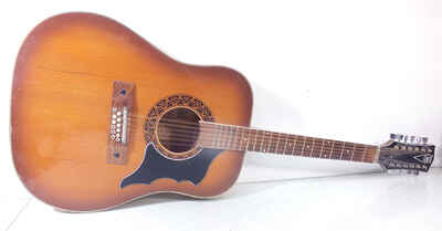 Vintage EROS 612 NEVADA 1970s Model 12 String Jumbo Acoustic Guitar
