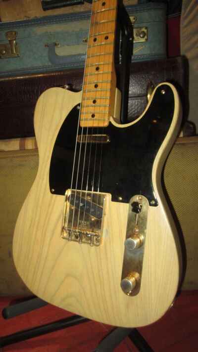 Vintage 1975 Fender Telecaster Blonde w /  Gold Hardware