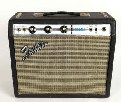 Vintage 1971 Fender Champ Silverface AA764 Tube Guitar Combo Amplifier