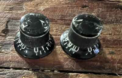 Vintage 1980??s Roland G-505 Synth Guitar Original Mini Tophat Knobs - Set of 2