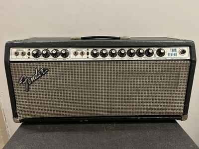 1973 Fender Twin Reverb Tube Amp Head Complete Clean Vintage Rare Works!