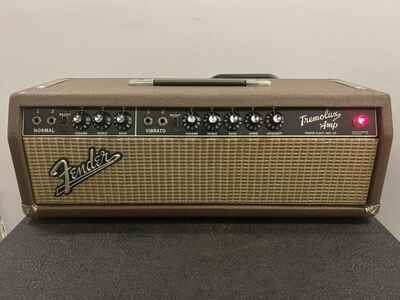 1964 Fender Tremolux Blackface Tube Amp Head Model AA763 Vintage Rare Works!