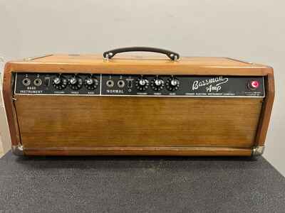 1964 Fender Bassman Blackface Tube Amp Head Model AA 864 Vintage Rare Works!