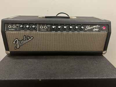 1964 Fender Showman Blackface Tube Amp Head Model AB763 Vintage Clean! Works!