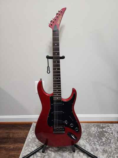 Rare Starforce 8000 Electric Guitar - Red, 1980s / 1990s, Superstrat Style