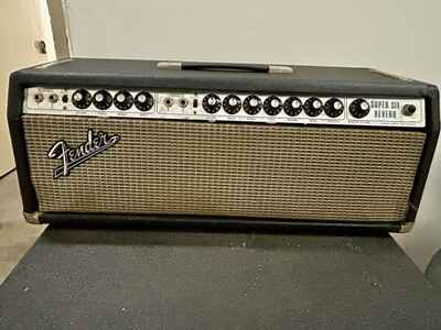 1971 Fender Super Six Reverb Tube Amp Custom Head Vintage Twin Rare Works!