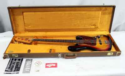 Fender American Vintage Jazz Bass 4-String RH - 3Tone Sunburst With Case