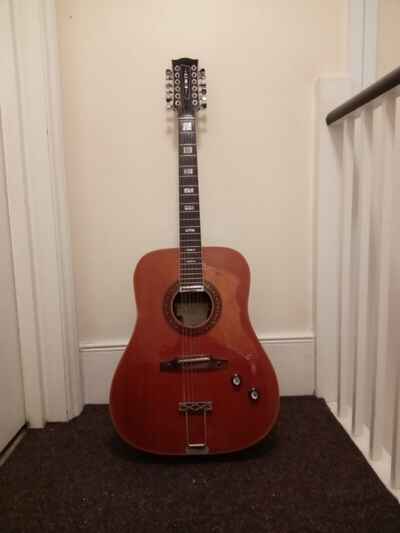 Rare made in Italy EKO Ranger 12 electric acoustic with case (READ DESCRIPTION)