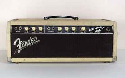 1962 Fender 6G6 Basssman Head Blonde Tolex ith Brown Grill Vintage