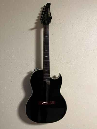 Kramer Condor Acoustic Electric Guitar - Black 1980s