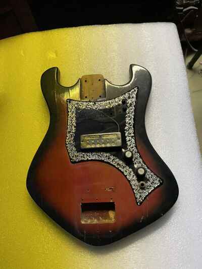 1970??s Norma Japan electric guitar ?? INCOMPLETE Teisco Parts Project Only