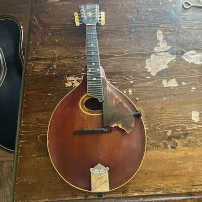 Vintage The Gibson Mandolin For Parts Or Repair. See Pictures For References