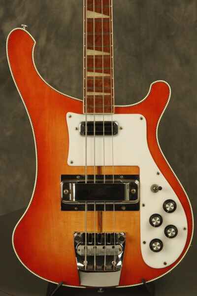 1973 Rickenbacker 4001 Bass Fireglo w / CHECKERBOARD BINDING!!!