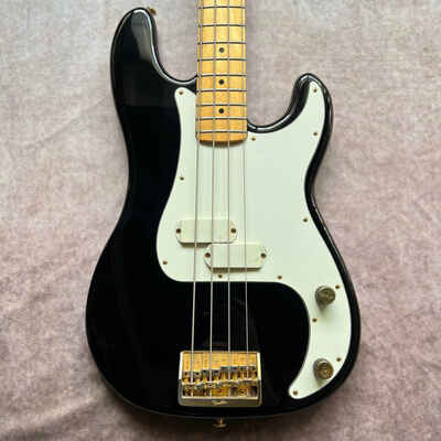 Fender Precision Bass Elite I Maple Fretboard Gold Hardware 1983 - Black