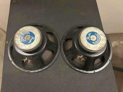 1977 Fender Twin Reverb Matched Pair 12?? Speakers Ceramic Magnet Vintage Works