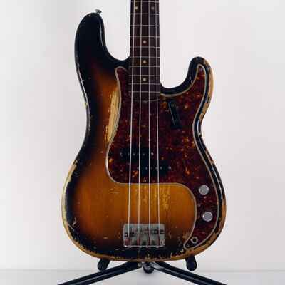 1959-1960 Fender Precision Bass Original Sunburst Relic with Hardshell Case