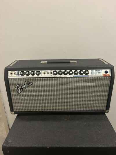 1970 Fender Dual Showman Reverb TFL 5000 D Silverface Tube Amp Head Vintage Rare