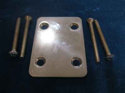 1970s Gibson Neck plate with Bolts for Marauder or S-1 Guitar #1