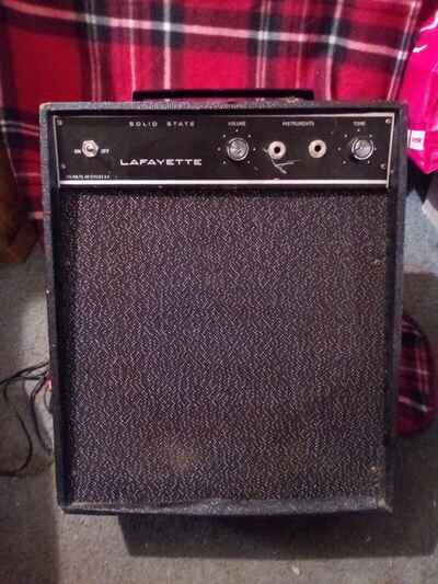 1960s-1970s LAFAYETTE SOLID STATE AVC-183 GUITAR AMP (RARE)