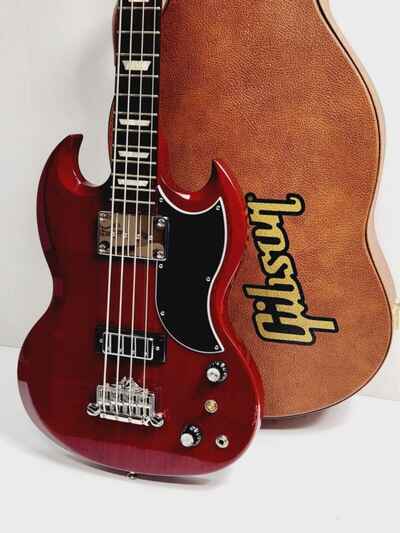 Gibson SG Standard Bass Guitar - Heritage Cherry With Hard Case