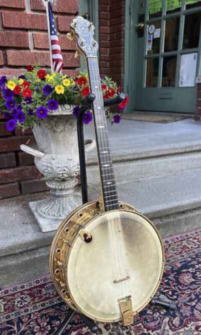 Antique 1926 Gretsch Orchestrella Tenor Banjo w / Orig. Case *Pro Restoration*